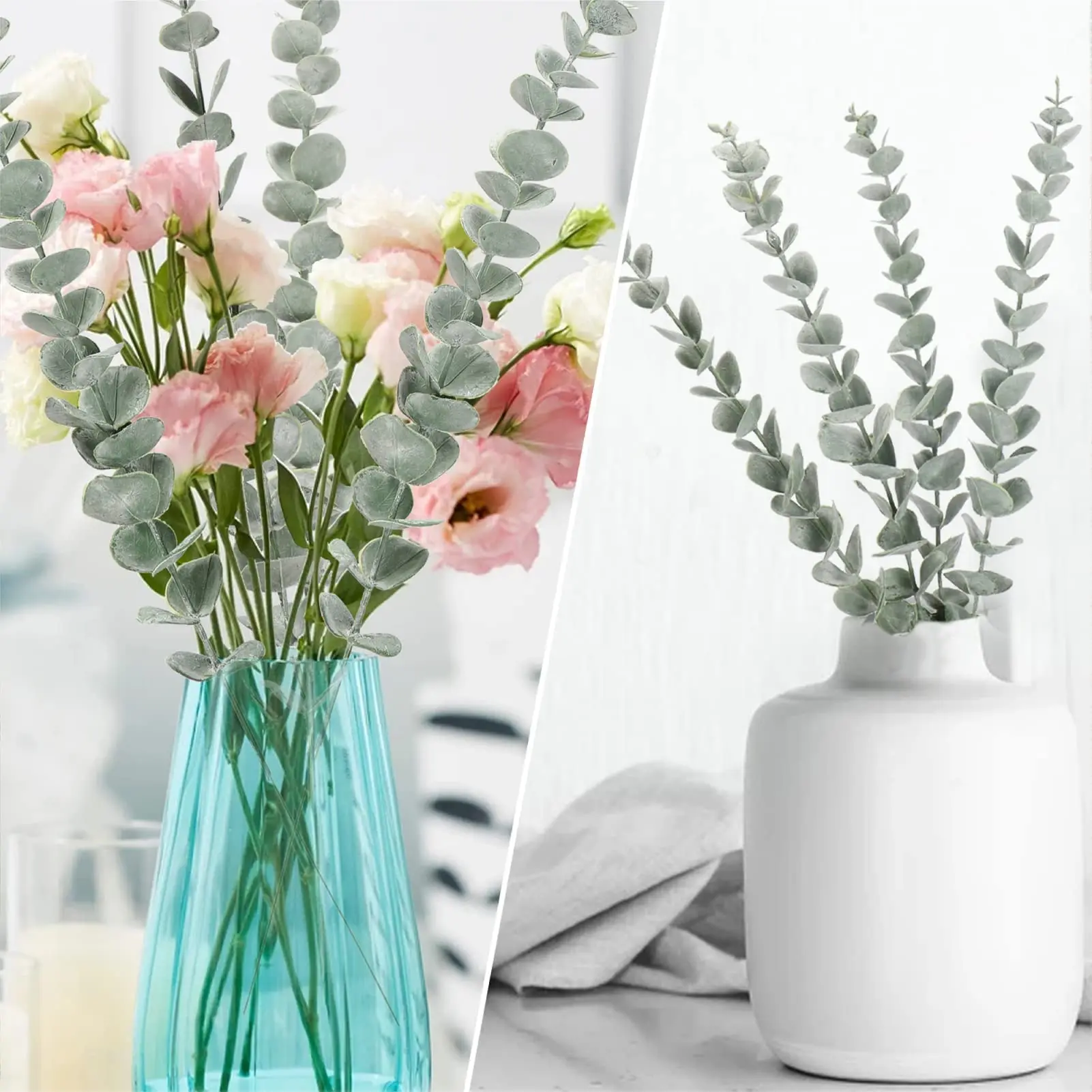 10pcs 38cm Eucalyptus Stems Ar - огляд і ціна Florist Supply Bulk