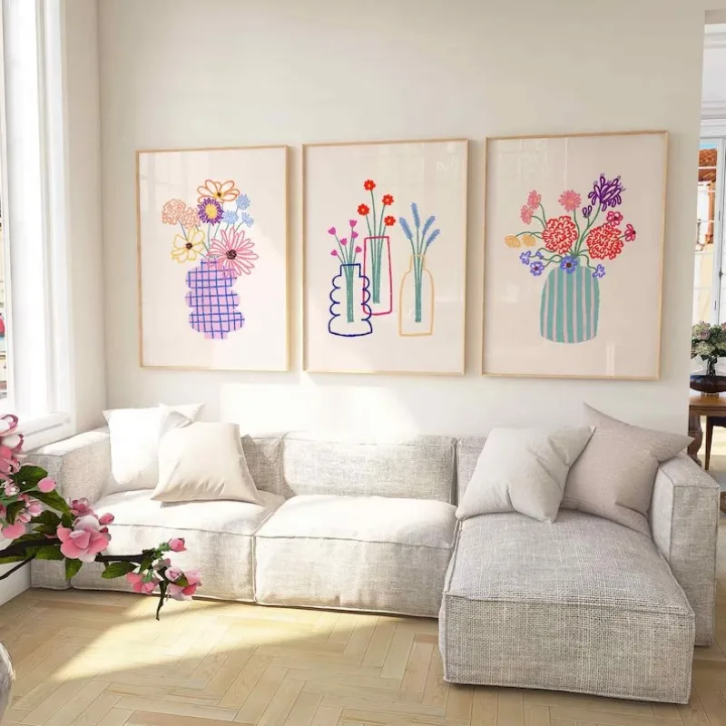 1pc frameless Canvas Painting  - огляд і ціна Florist Supply Vases