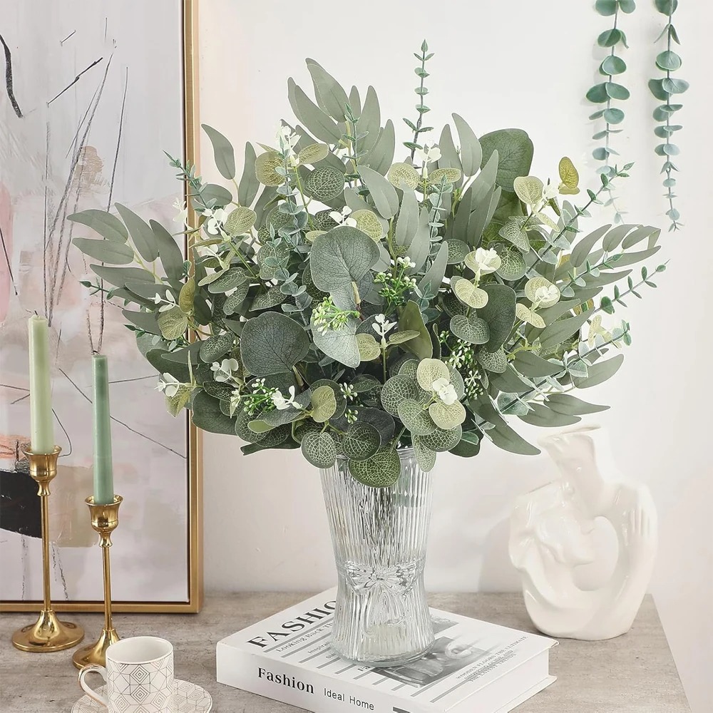 20pcs Eucalyptus Leaves Stems  - огляд і ціна Florist Supply Bulk