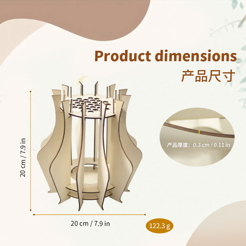 Wooden Puzzle Vase For Bouquet - огляд і ціна Florist Supply Vases